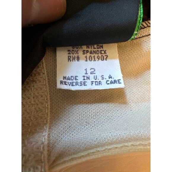 NWT Vintage 1980s Shore Shapes Brown Swimsuit Size 12 Made in USA - Picture 7 of 9